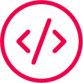 Custom code icon image